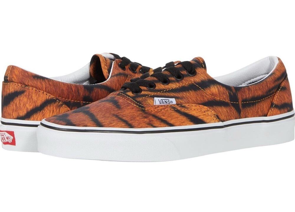 Vans Men's Era Sneaker Tiger True White Size 4 Men/5.5 Women